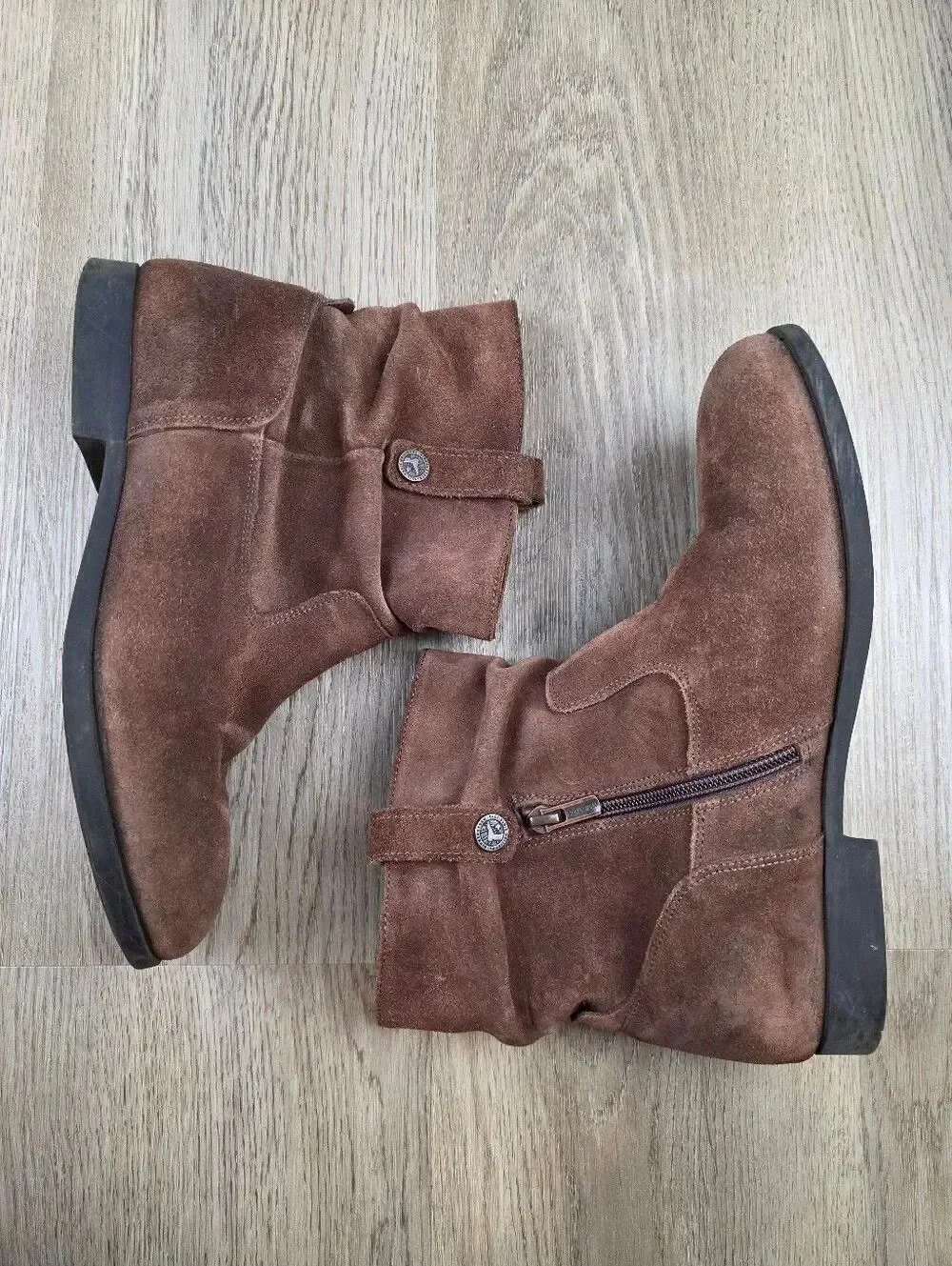 Birkenstock Sarina Suede Leather Ankle Boots Size 9